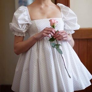 Selkie Cottage Puff in Rosebud Dress